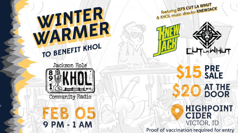 High Point Cider’s Winter Warmer Party to Benefit KHOL