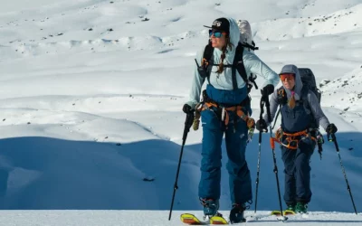 Pro skiers Rachael Burks and Jessica Baker tackle big lines, climate change