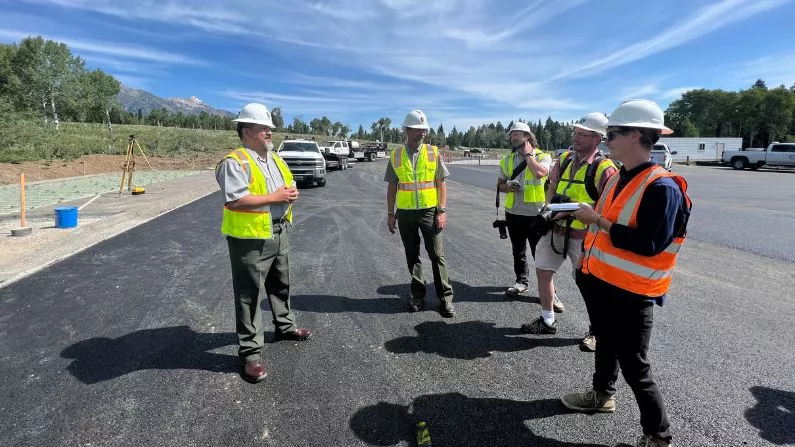 The head of national parks visits Grand Teton to promote trail improvements