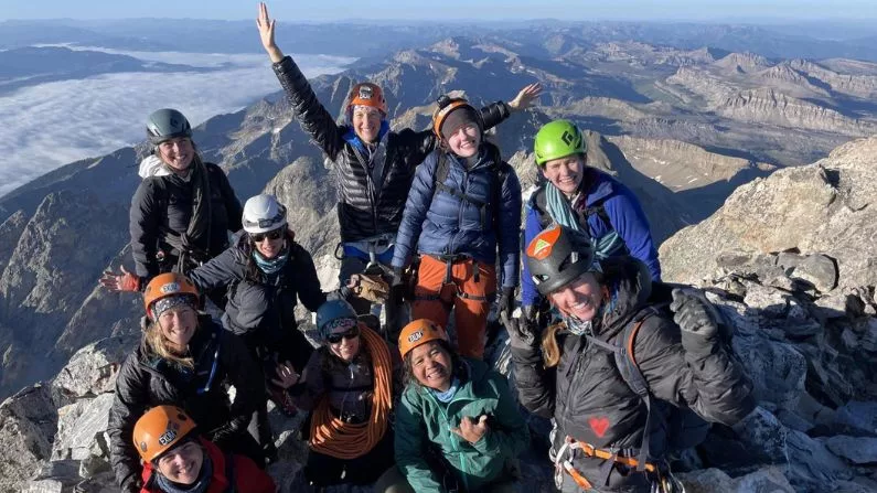 An all-women’s climb of the Grand Teton celebrates the first female ascent of the peak