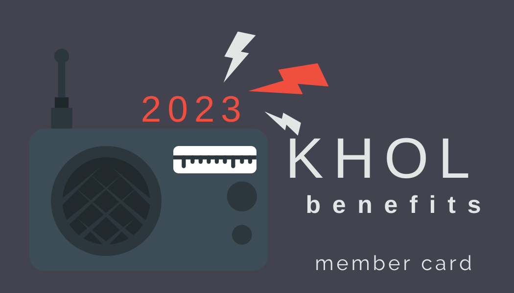 2022 KHOL, Jackson Hole Community Radio Benefits Card