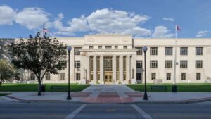 The Wyoming Supreme Court Building in Cheyenne.