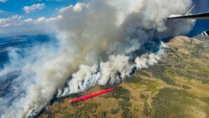 Dollar Lake Fire suppression efforts Aug. 22