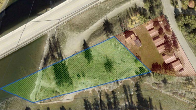 Teton County's preferred water treatment facility location (in green) is one step closer to being established. Red shows where infrastructure should not be placed, above and below ground. (Teton County)