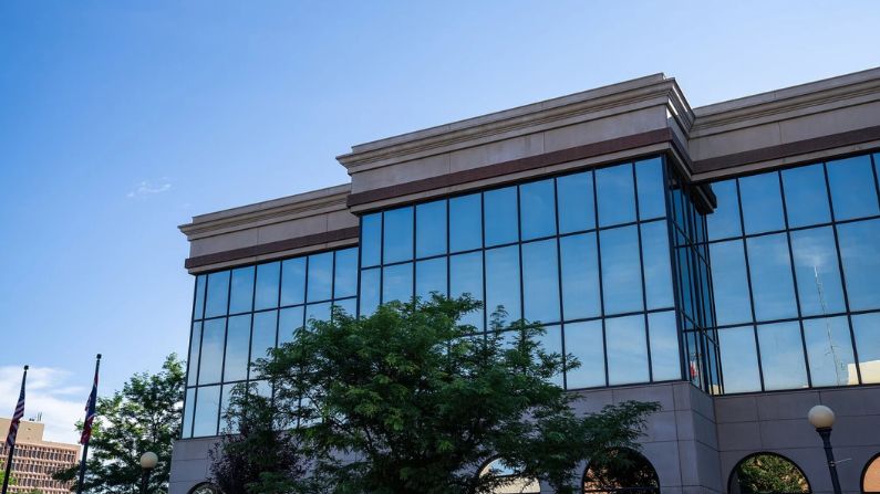 The Laramie County Governmental Complex building in Cheyenne. A lawsuit seeking to halt the state's school voucher program was filed in Laramie County District Court.