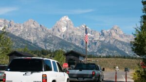 Moose entrance in Grand Teton National Park. (NPS / Tobiason) )