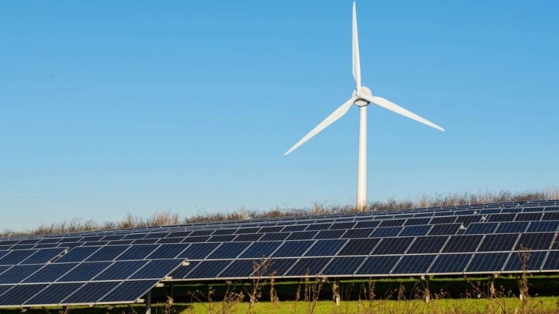 Big tech companies are buying renewable energy certificates for solar and wind energy to offset their energy use.
