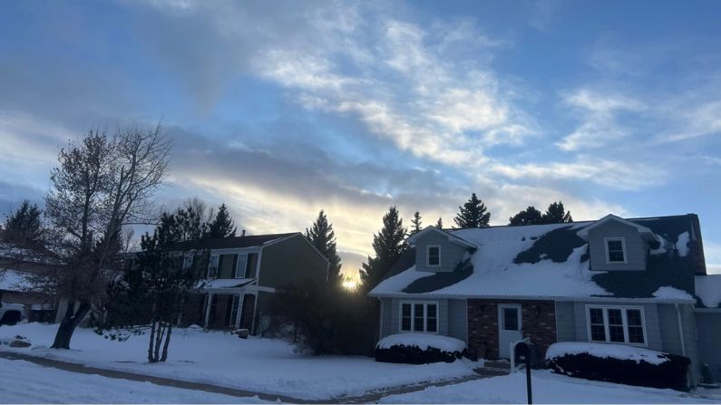 Houses in Laramie, Wyoming on Jan. 11, 2025.