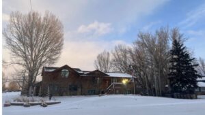 A house in Laramie, Wyoming on Jan. 11, 2025.
