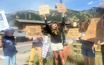 ‘Just atrocious’: Protestors denounce Vance as vice president hikes in Jackson Hole